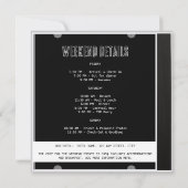 Invitation Fin De Semaine Du Baccalauréat De Couverture Du CD (Dos)