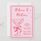 Invitation Fin de semaine du bachelorette Bikinis & Martinis (Devant)
