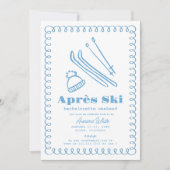 Invitation Fin de semaine du bachelorette d'après-ski à main (Devant)