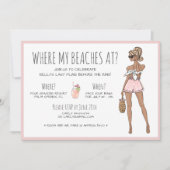 Invitation Fin de semaine du Blonde Bride Bachelorette Beach (Devant)