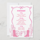 Invitation Fin de semaine du Dernier Rodeo Bachelorette de Bo (Dos)