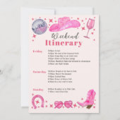 Invitation Fin de semaine du Dernier Rodeo Bachelorette Party (Dos)