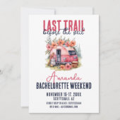 Invitation Fin de semaine du Dernier Trail Bachelorette Party (Devant)