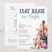 Invitation Fin de semaine du Nash Bash Cowgirl Bachelorette P (Devant / Derrière)