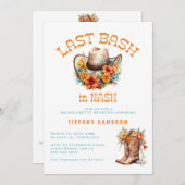 Invitation Fin de semaine du Nashville Nash Bash Bachelorette (Devant / Derrière)