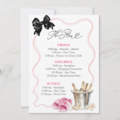 Invitation Fin de semaine du pyjama et du parquet (Dos)