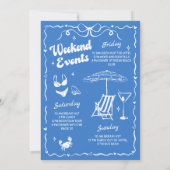 Invitation Fin de semaine du Toast Beach Dernier bleu (Dos)