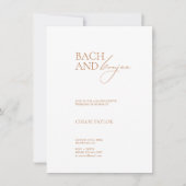 Invitation Fin de semaine Elegant Bach et Boujee Bachelorette (Devant)