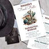 Invitation Fin de semaine Fiesta Scottsdale Bachelorette
