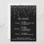 Invitation Fin de semaine Glitz & Glam Diamond Bachelorette (Dos)