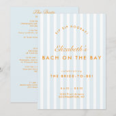 Invitation Fin de semaine Retro Moderne Vintage Bachelorette (Devant / Derrière)