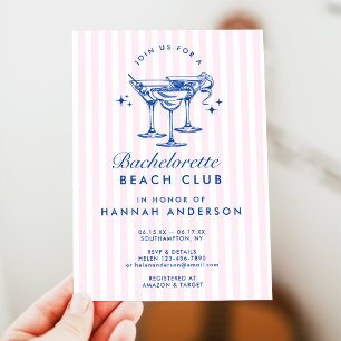 Invitation Fin de semaine Retro Moderne Vintage Bachelorette