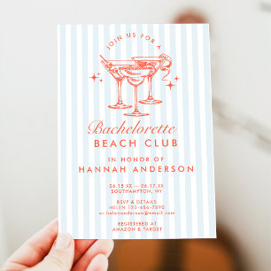 Invitation Fin de semaine Retro Moderne Vintage Bachelorette