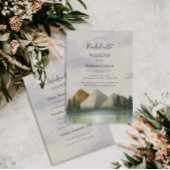 Invitation Fin de semaine Rustic Mountain & Lake Bachelorette