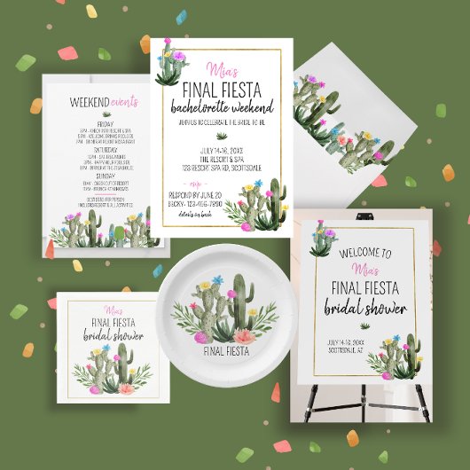 Invitation Final Fiesta Bachelorette Weekend