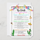 Invitation Final Fiesta Bachelorette Weekend Party Itinerary (Dos)