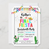 Invitation Final Fiesta Mexicana Bachelorette Party (Devant)