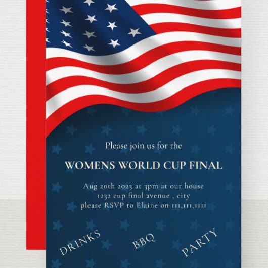 Invitation finale de la Coupe du monde des femmes