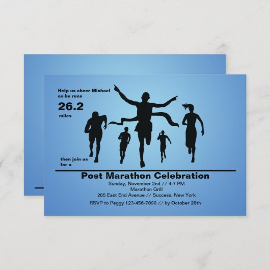Invitation finale du marathon (Devant / Derrière)