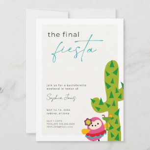 Invitation finale Fiesta Bachelorette Party