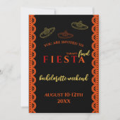 Invitation Finale Fiesta Mexicaine Bachelorette Week-end (Devant)