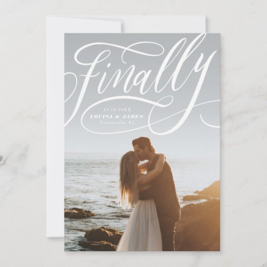 Invitation Finalement Postponed Covid Photo Enregistrer la da (Devant)