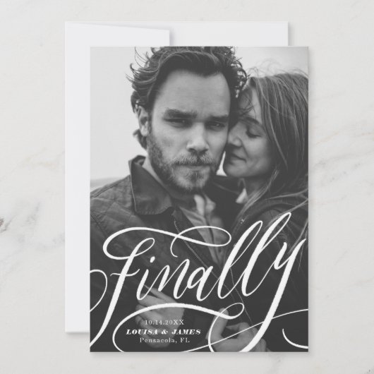 Invitation Finalement Postponed Covid Photo Enregistrer la da (Devant)