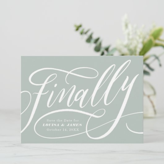 Invitation Finalement reporté Modifier la date Enregistrer la (Debout devant)