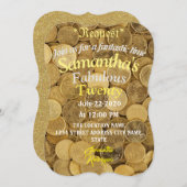 Invitation financière tropicale (Devant / Derrière)