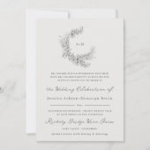 Invitation Fine Art Minimalist Botanical Wedding (Devant)