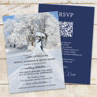 Fine Art QR Code Winter Wonderland Mariage
