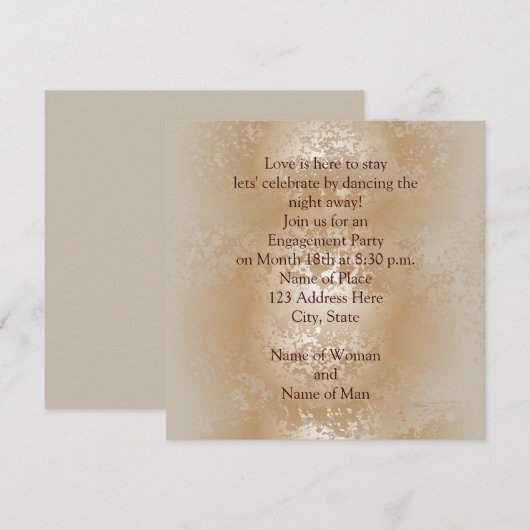 Invitation Finition perle (Devant / Derrière)