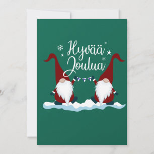 Invitation Finlandais Joyeux Noël Finlande Cadeau Tee Hyvaa J