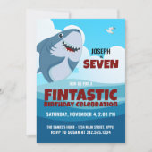 Invitation Fintastic Shark Party (Devant)