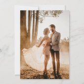 Invitation Fiona Photo Bold Monogramme Mariage moderne (Dos)