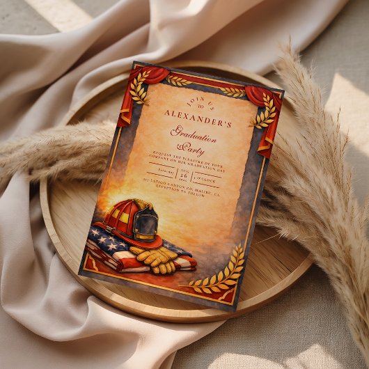 Invitation Fire Department Graduation