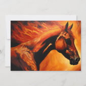 Invitation fire horse, horse, animals, flame, fire (Devant)