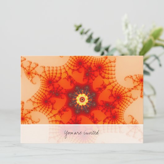 Invitation Fire Web - Art fractal (Debout devant)