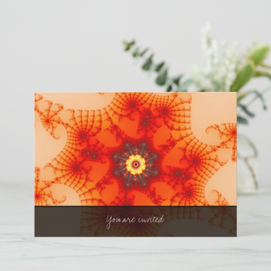 Invitation Fire Web - Art fractal (Debout devant)