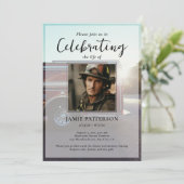 Invitation Firefighter Celebration of Life Photo, Funeral (Debout devant)