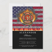 Invitation Firefighter Graduation Party (Devant)