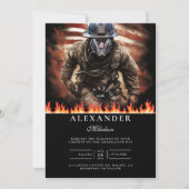 Invitation Firefighter Hero Graduation (Devant)