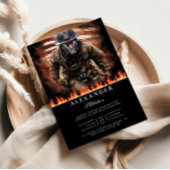 Invitation Firefighter Hero Graduation