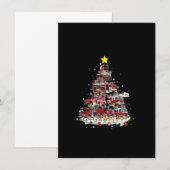 Invitation Firefighter Truck Christmas Tree Funny Xmas Pajama (Devant / Derrière)