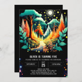 Invitation Fireflies Danse Wonderland Anniversaire (Devant / Derrière)