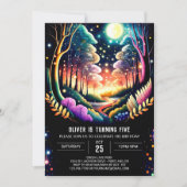 Invitation Fireflies flamboyantes Aventure Anniversaire (Devant)