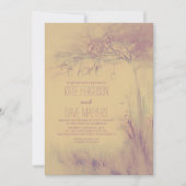 Invitation Fireflies Mason Jars Mariage d'arbre rustique Invi (Devant)