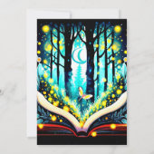 Invitation Fireflies numériques modernes Anniversaire (Dos)