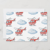 Invitation Firetruck Photo Thank You Card (Dos)