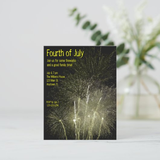 Invitation Fireworks (Debout devant)